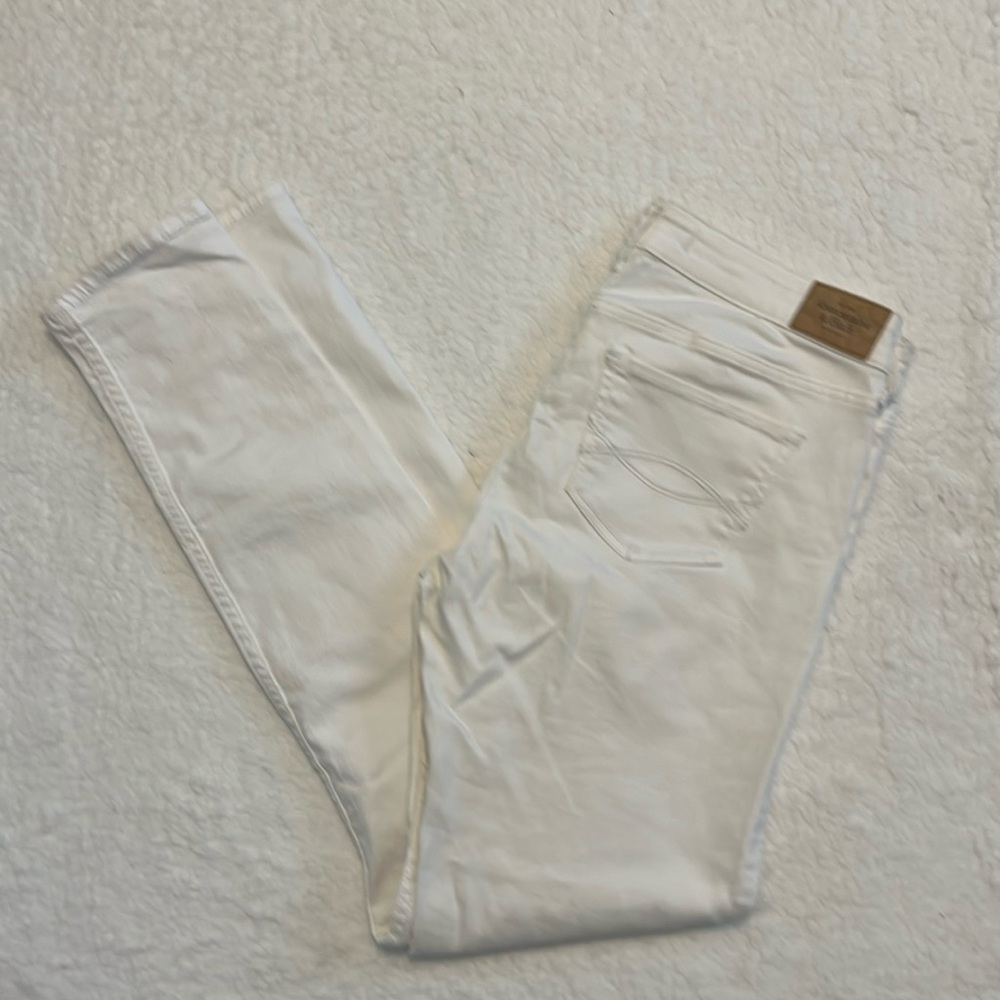 Abercrombie and Fitch white jeans